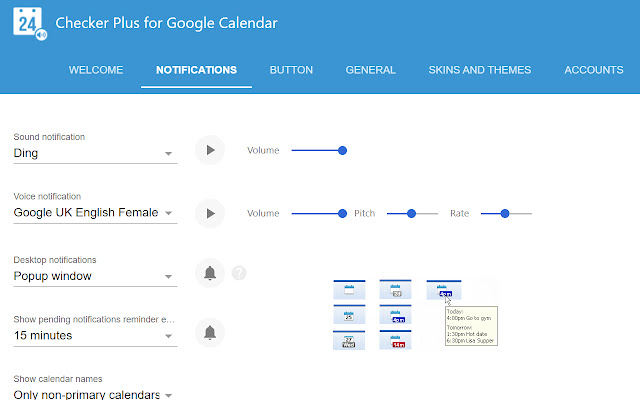 Checker Plus for Google Calendar™ chrome谷歌浏览器插件_扩展第4张截图