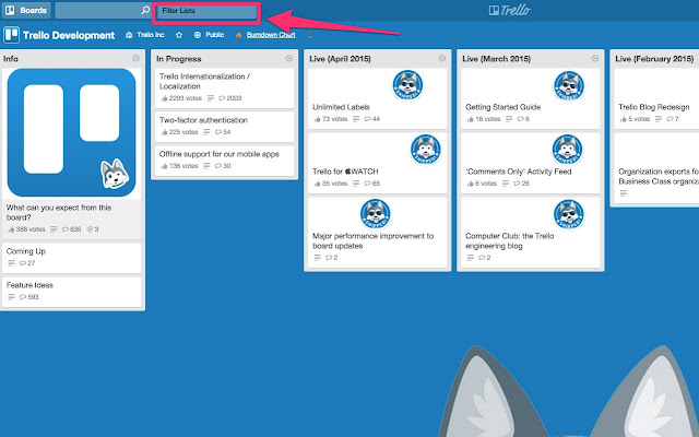 Trello List Filter chrome谷歌浏览器插件_扩展第1张截图