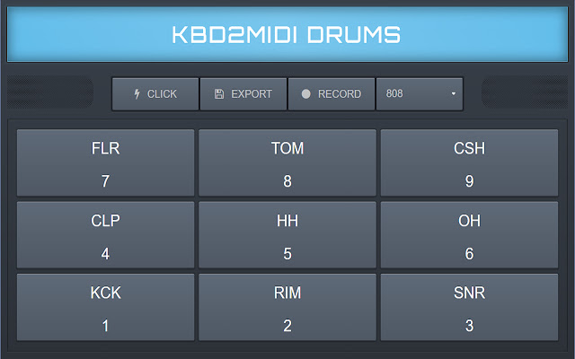KBD To MIDI Drums chrome谷歌浏览器插件_扩展第1张截图
