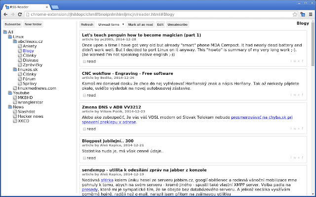 RSS Reader chrome谷歌浏览器插件_扩展第1张截图