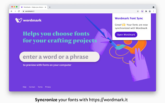 Wordmark Extension chrome谷歌浏览器插件_扩展第1张截图