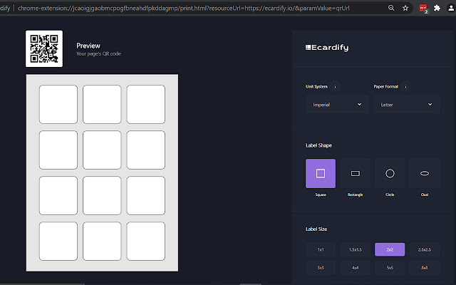 Print on labels, QR codes and images chrome谷歌浏览器插件_扩展第2张截图