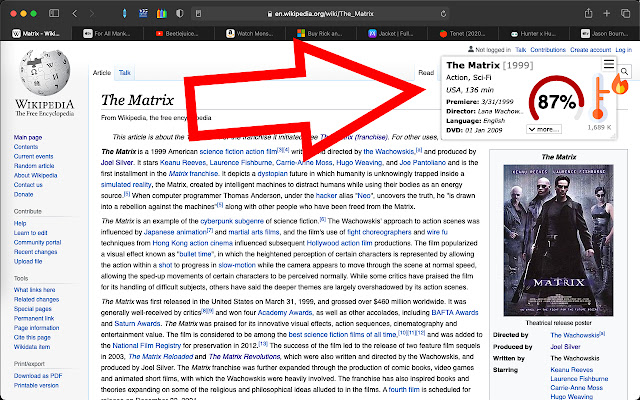 Movie Meter chrome谷歌浏览器插件_扩展第1张截图