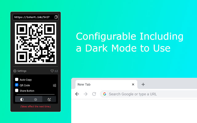 URL Shortener QR Code & Share - iShortener chrome谷歌浏览器插件_扩展第2张截图