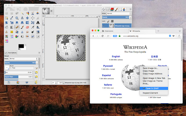 Open in GIMP photo editor chrome谷歌浏览器插件_扩展第1张截图
