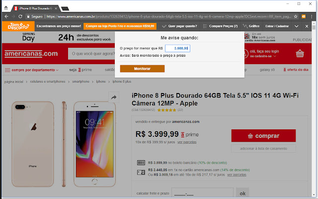 Tem Desconto? chrome谷歌浏览器插件_扩展第1张截图