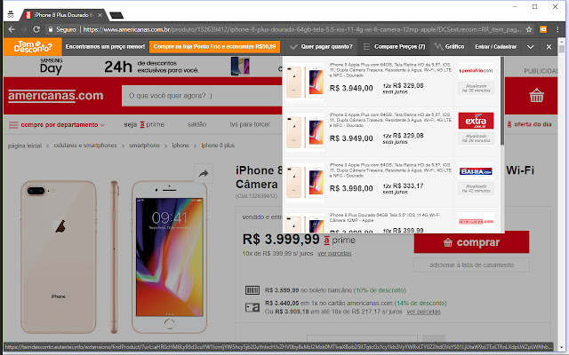 Tem Desconto? chrome谷歌浏览器插件_扩展第2张截图