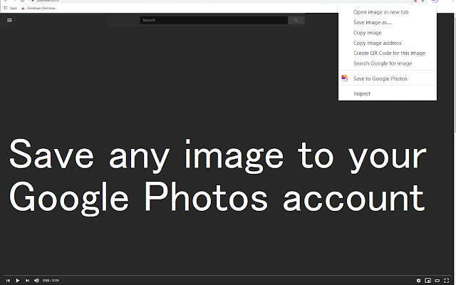 将图像保存到Google照片 chrome谷歌浏览器插件_扩展第1张截图