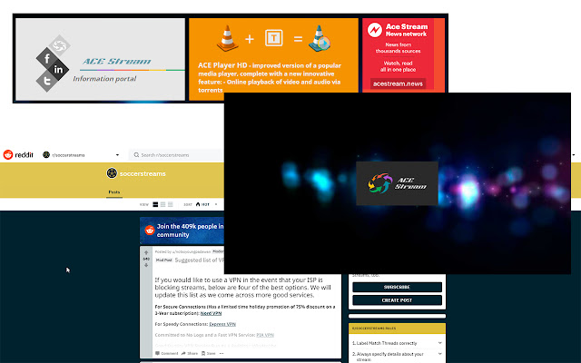 Footybite SoccerStreams AceStream Linker chrome谷歌浏览器插件_扩展第1张截图