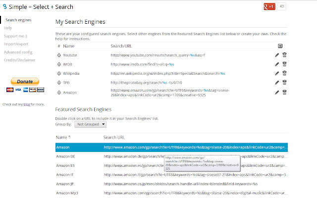 Simple = Select + Search chrome谷歌浏览器插件_扩展第5张截图