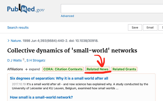 CORA: Understand PubMed Citation Contexts chrome谷歌浏览器插件_扩展第2张截图