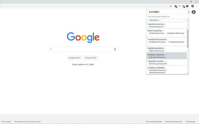 linguee-translate chrome谷歌浏览器插件_扩展第3张截图