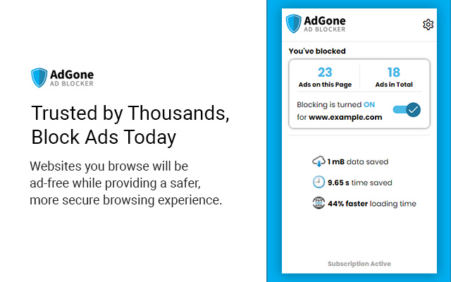 AdGone Ad Blocker chrome谷歌浏览器插件_扩展第4张截图