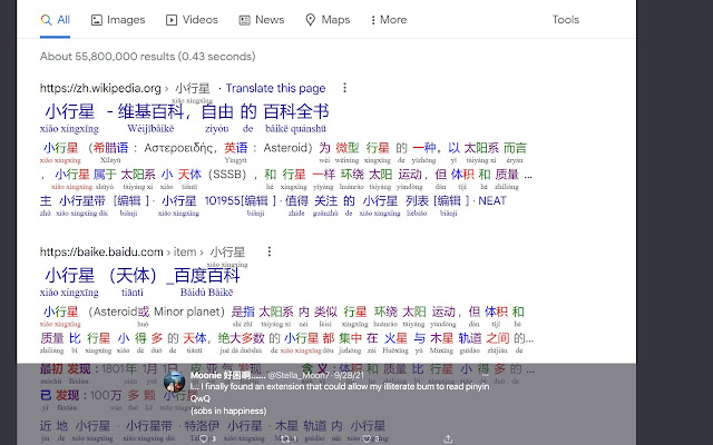 Chinese words separator chrome谷歌浏览器插件_扩展第3张截图