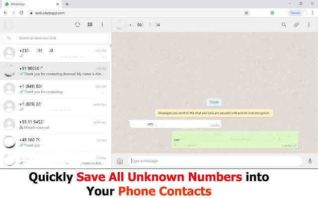 iKontacts for WhatsApp chrome谷歌浏览器插件_扩展第1张截图