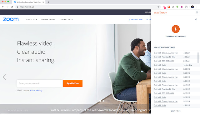 ExecVision conference recorder chrome谷歌浏览器插件_扩展第1张截图