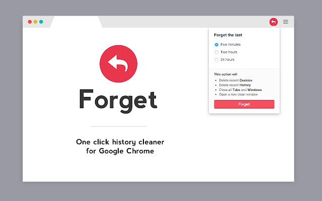Forget — clear history with one click chrome谷歌浏览器插件_扩展第1张截图