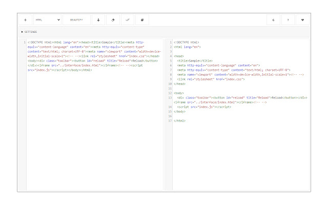 Code Beautifier (JS, CSS, HTML) chrome谷歌浏览器插件_扩展第2张截图