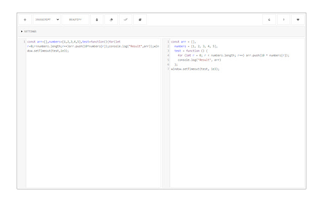 Code Beautifier (JS, CSS, HTML) chrome谷歌浏览器插件_扩展第3张截图