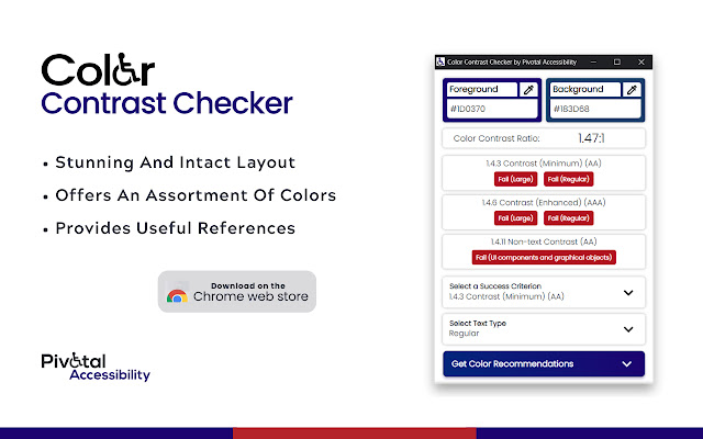 Color Contrast Checker chrome谷歌浏览器插件_扩展第1张截图