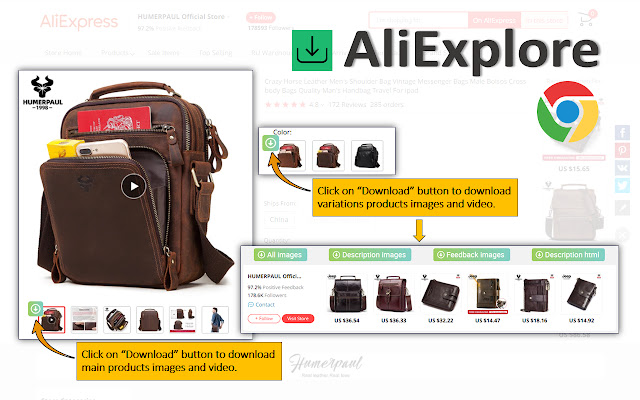 AliExplore | AliExpress Image Downloader chrome谷歌浏览器插件_扩展第2张截图
