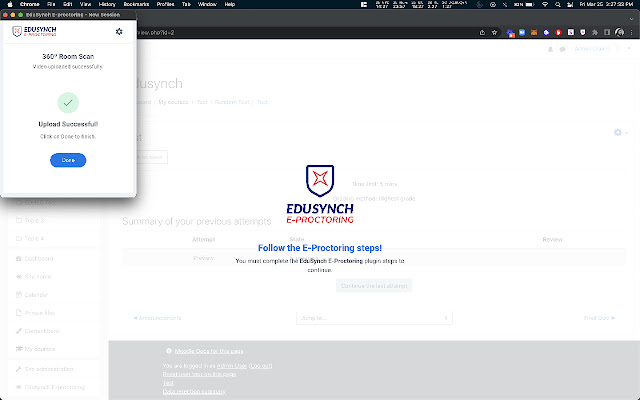 EduSynch E-Proctoring chrome谷歌浏览器插件_扩展第4张截图