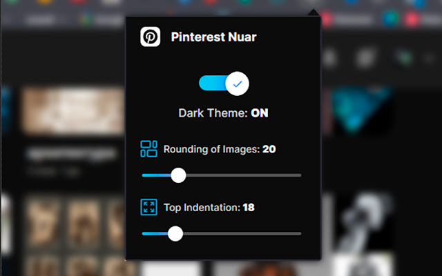 Pinterest Nuar | Dark Theme chrome谷歌浏览器插件_扩展第2张截图