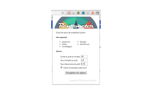 Rentameter: calcul rentabilité locative chrome谷歌浏览器插件_扩展第3张截图