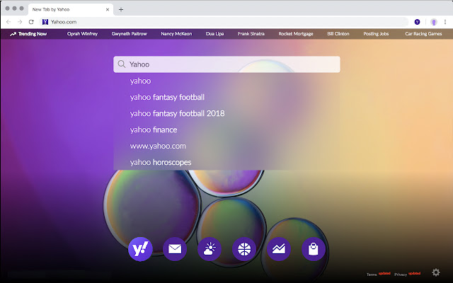 Search and New Tab by Yahoo chrome谷歌浏览器插件_扩展第5张截图
