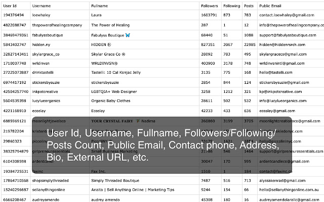 IGFollow - IG Follower Export Tool (email) chrome谷歌浏览器插件_扩展第4张截图