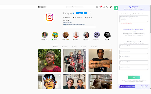 IG Auto Message Sender -Prospectss.com chrome谷歌浏览器插件_扩展第2张截图
