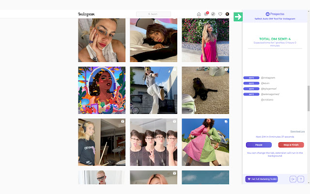 IG Auto Message Sender -Prospectss.com chrome谷歌浏览器插件_扩展第4张截图