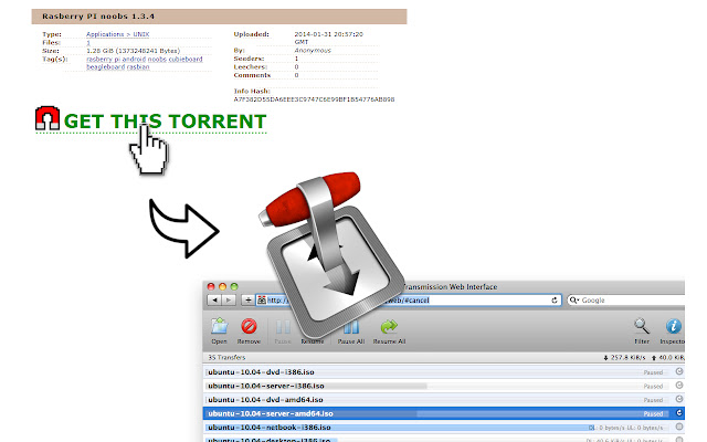 Magnet Link and .torrent to Transmission chrome谷歌浏览器插件_扩展第1张截图