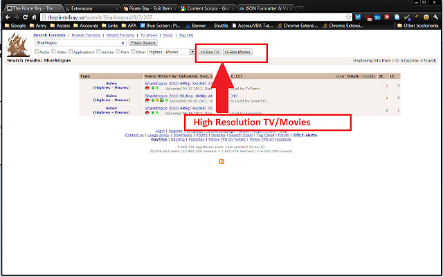 Pirate Bay HD chrome谷歌浏览器插件_扩展第3张截图