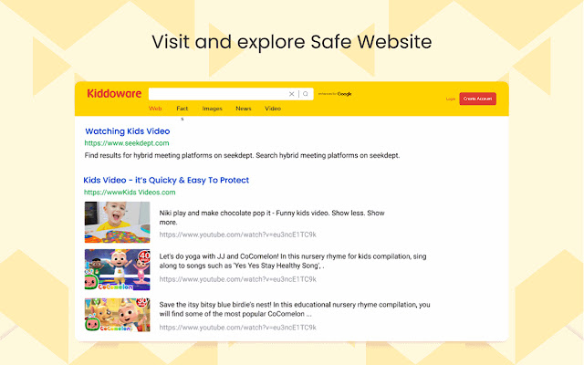 Kids Safe Search Engine chrome谷歌浏览器插件_扩展第2张截图