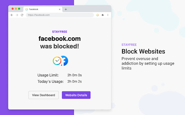 StayFree - Website Blocker & Web Analytics chrome谷歌浏览器插件_扩展第2张截图