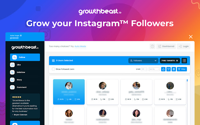 Growthbeast - Instagram Automation Tool chrome谷歌浏览器插件_扩展第1张截图