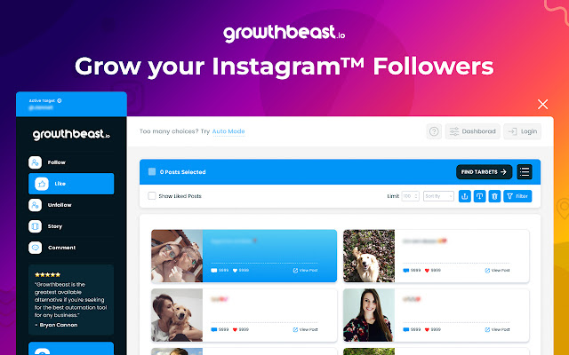 Growthbeast - Instagram Automation Tool chrome谷歌浏览器插件_扩展第2张截图