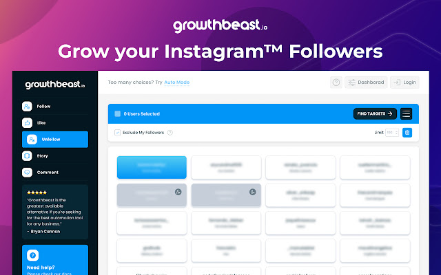 Growthbeast - Instagram Automation Tool chrome谷歌浏览器插件_扩展第3张截图