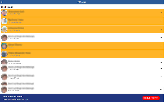 UnFriendAll chrome谷歌浏览器插件_扩展第4张截图