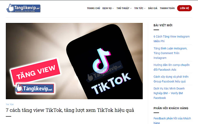 Tăng View TikTok chrome谷歌浏览器插件_扩展第1张截图