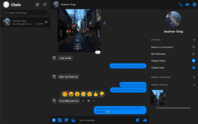 Nightmode Messenger chrome谷歌浏览器插件_扩展第1张截图