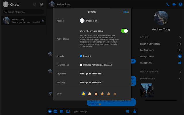 Nightmode Messenger chrome谷歌浏览器插件_扩展第3张截图