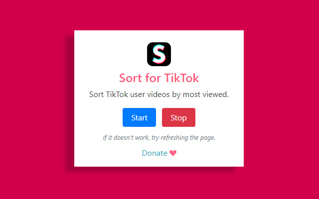 Sort for TikTok chrome谷歌浏览器插件_扩展第1张截图