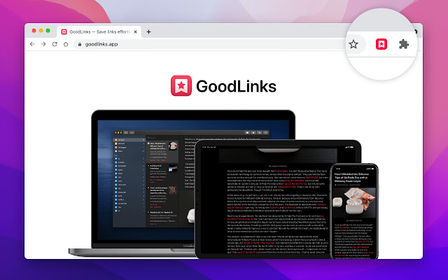 Save to GoodLinks chrome谷歌浏览器插件_扩展第1张截图