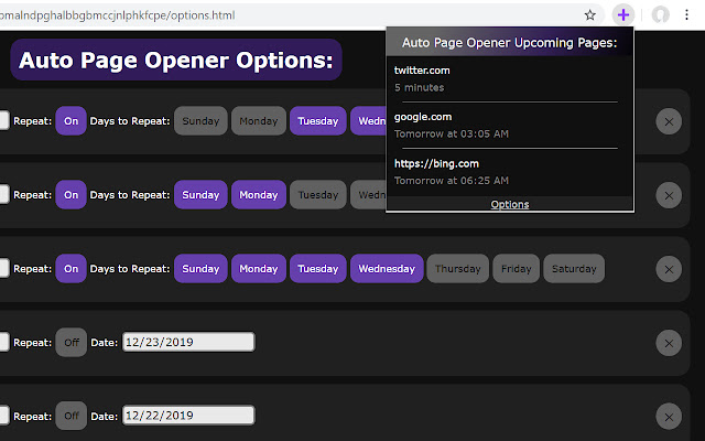 Auto Page Opener chrome谷歌浏览器插件_扩展第2张截图