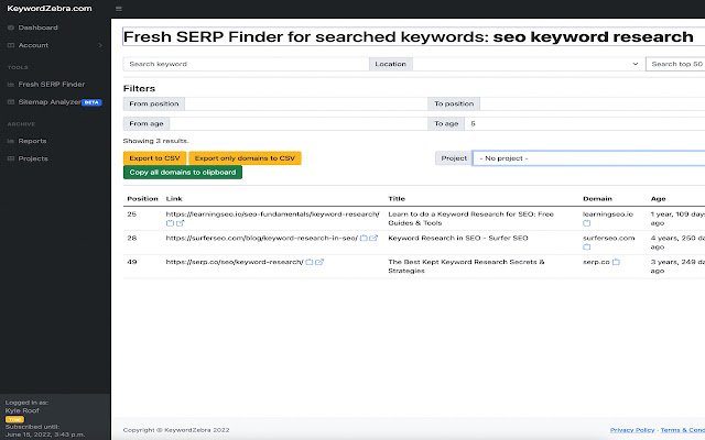 Keyword Zebra chrome谷歌浏览器插件_扩展第1张截图