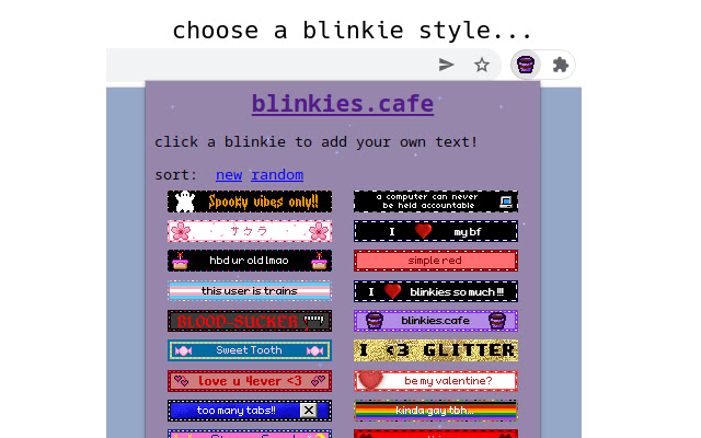 blinkie maker | blinkies.cafe chrome谷歌浏览器插件_扩展第2张截图