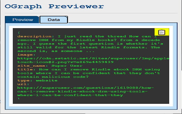 OGraph Previewer chrome谷歌浏览器插件_扩展第4张截图
