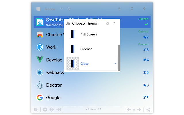 SaveTabs - 窗口标签管理器 chrome谷歌浏览器插件_扩展第3张截图